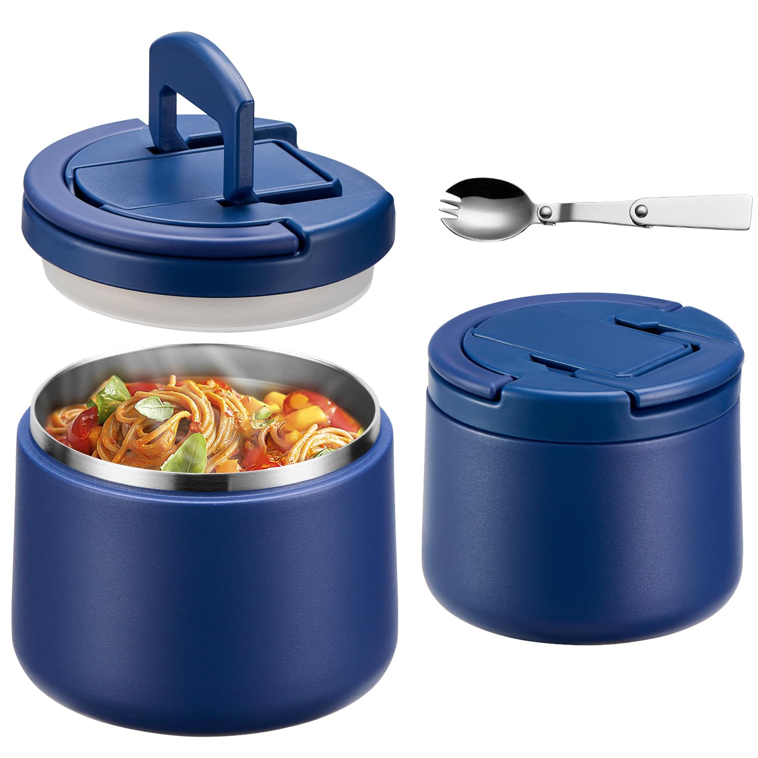 Itslife Thermocontainer voor eten, 760 ml, zwart