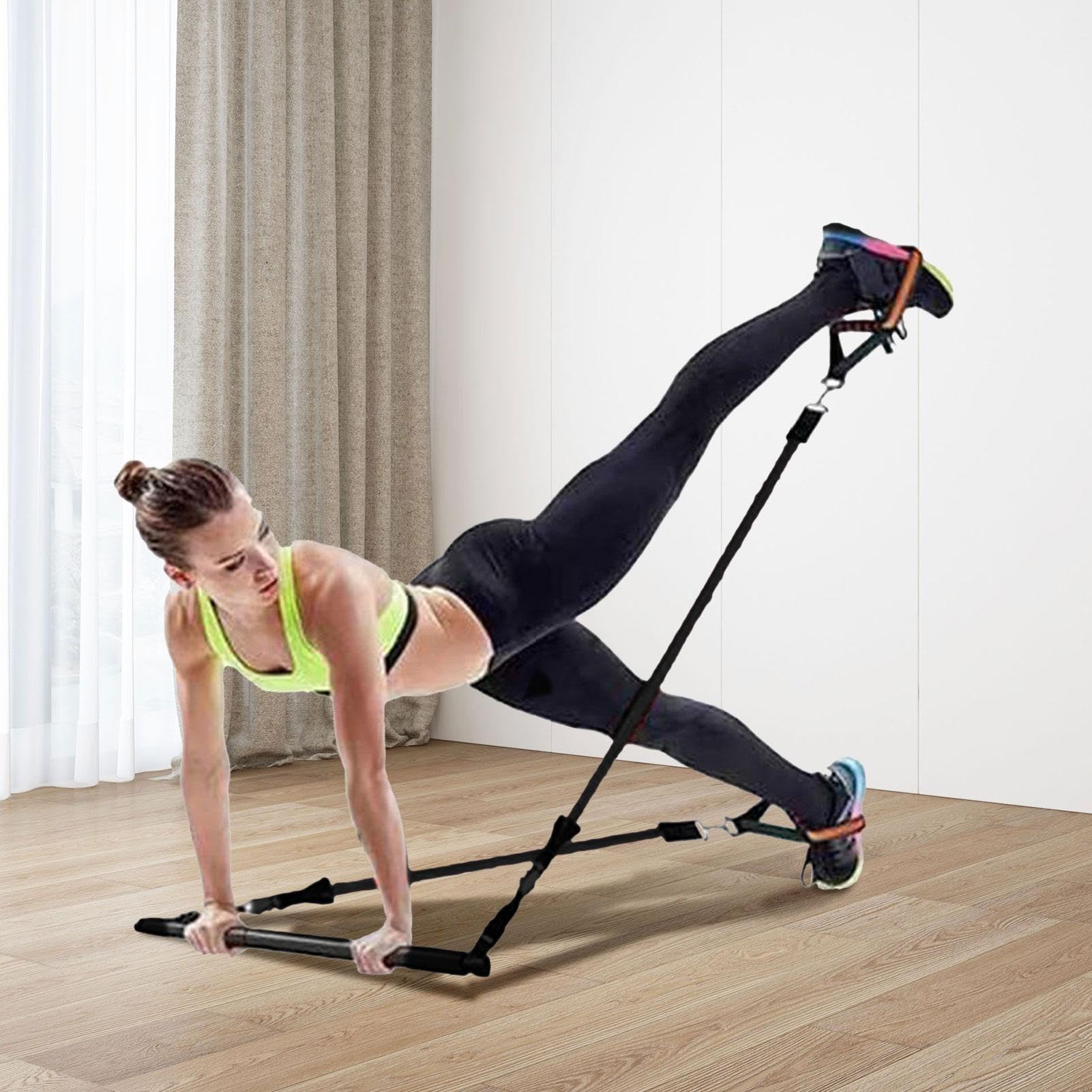 Pilates Toning Bar | Fitnessgeräte | Pilates Stick Bar Kit | Premium Qualität Ausrüstung Pilates Bar mit Widerstandsbändern Ganzkörper-Toning für Heimtraining für alle Fitnessstufen