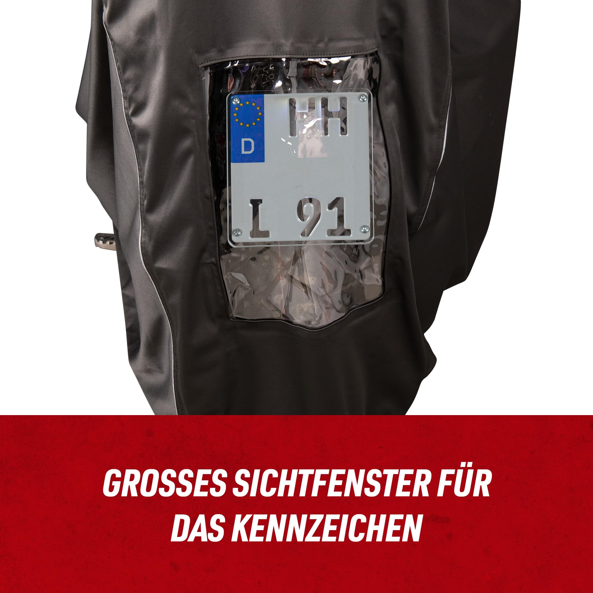 Louis Motorrad Abdeckplane Outdoor Soft Evo, Motorrad Plane Wasserdicht, Roller Abdeckung mit UV-Schutz, Wetterfeste Motorradabdeckung, Atmungsaktiv, Faltbar, Größe XL