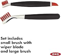 Vista 4 de Set de cepillos OXO de buen agarre para limpieza profunda., Nylon, Anaranjado, A