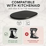 Ibyx Elegant Sliding Tray - Compatible with 4.5 Qt KitchenAid Stand Mixers and Other Heavy Appliances (Black)