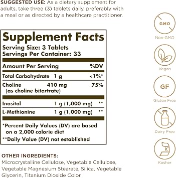 Lipotropic Factors Solgar 100 Tabs