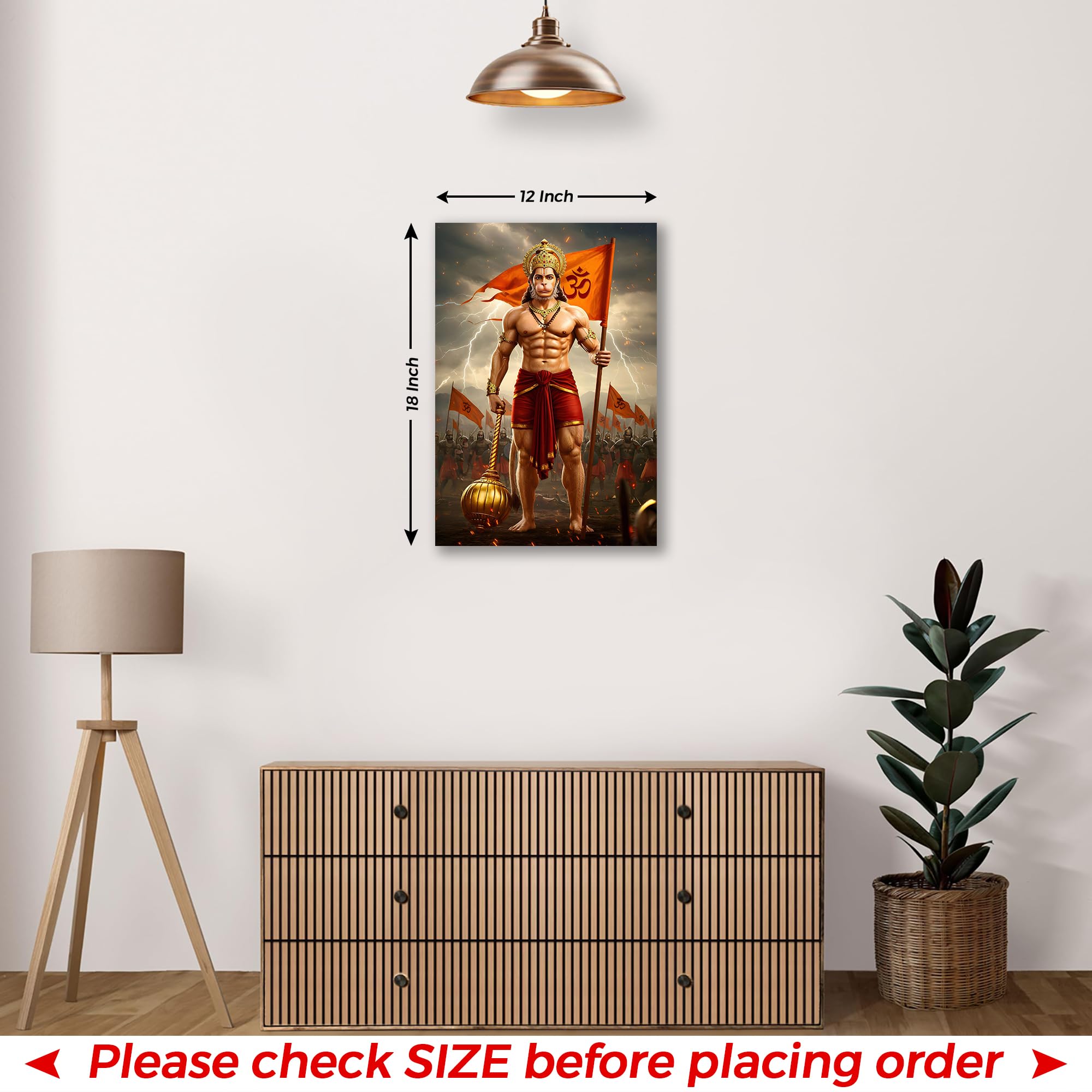 Lord Hanuman Poster - Bajrangbali Art -5 Lord Hanuman Poster - Bajrangbali Art -5