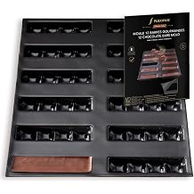 Flexipan by Silpat #1 Original Non-Stick Baking Mold Handcrafted in France Since 1965 - Trusted by World-Class Chefs - Certified Food Safe Flexipan Technology 12 Perfect Bars