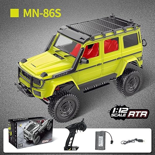 Miniatura 4 de FMT R/C MN-86S | Versión de actualización 4WD 1/12 2.4G Control remoto Big G500 RC Car Rock Crawler escalada todoterreno camión w/faro RTR MN86S 0