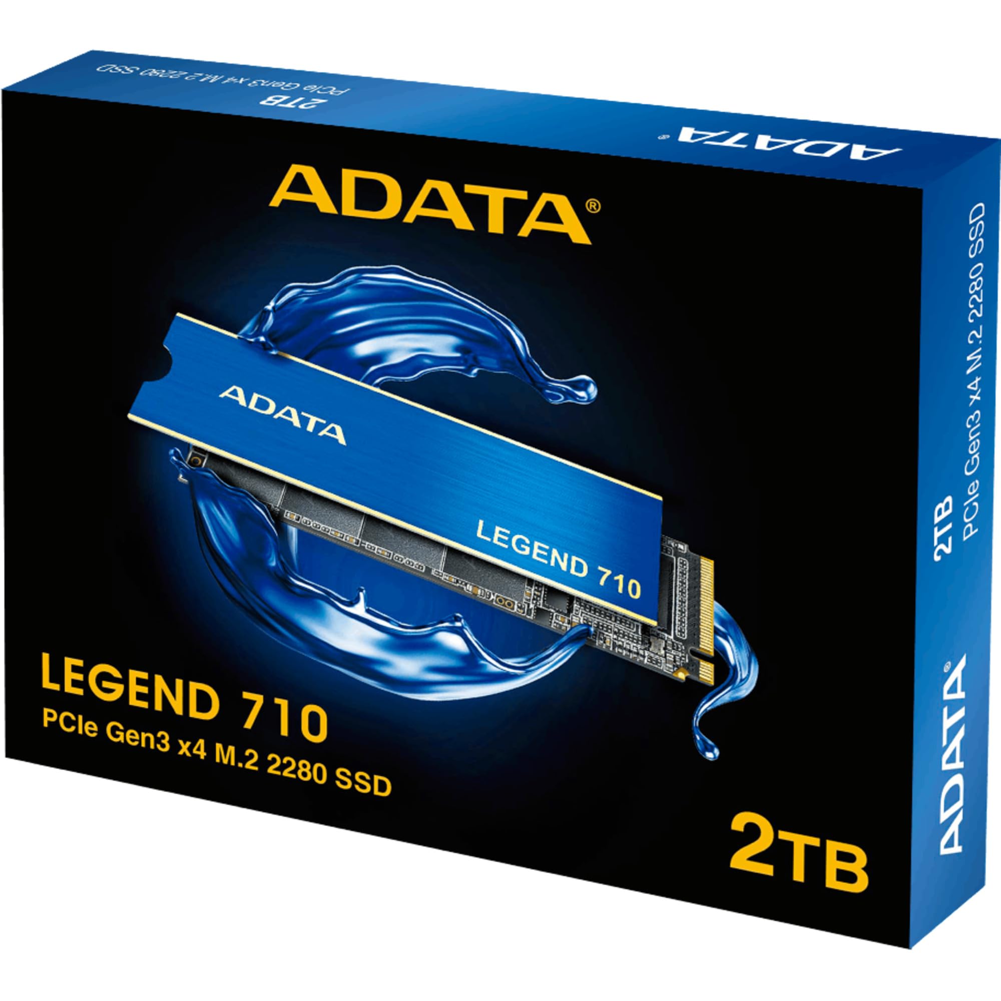 SSD|ADATA|Legend 710|2TB|M.2|PCIE|NVMe|3D NAND|Write Speed 1800 MBytes/Sec|Read Speed 2400 MBytes/Sec|TBW 520 TB|MTBF 1500000 Hours|ALEG-710-2TCS