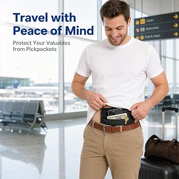 3-in-1 Hidden Pocket,close-fitting anti-theft protection