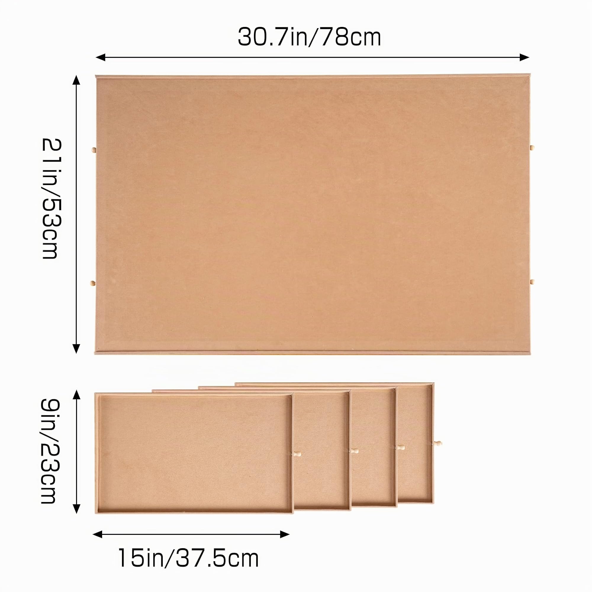 Tektalk Plateau de puzzle, Plateau de puzzle portable pour adultes avec 4 tiroirs, Plateau de puzzle en bois avec surface antidérapante pour puzzles jusqu'à 1 000 pièces