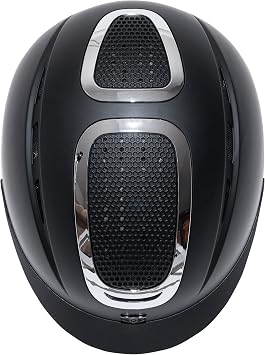 Tipperary Ultra Riding Helmet, Matte Black, Silver Trim, Large