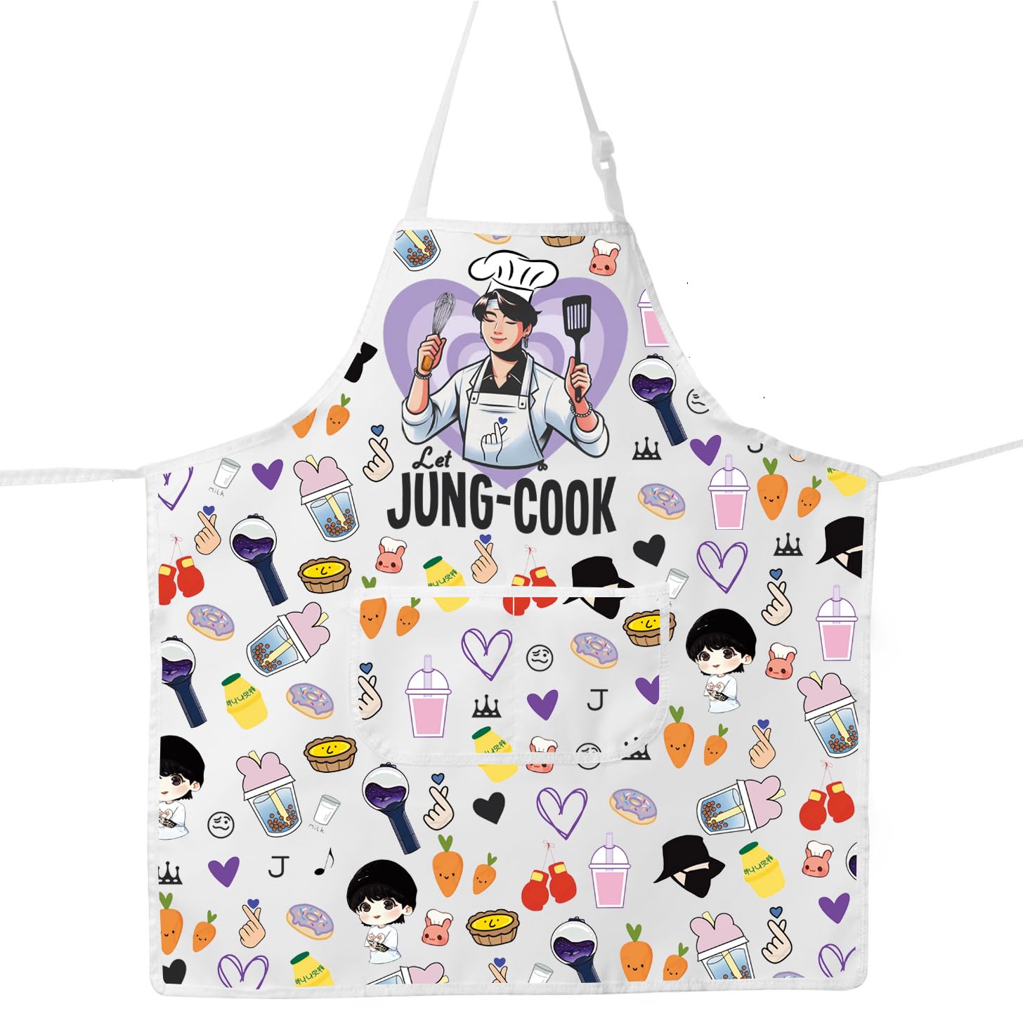 JNIAP Korean Group Kitchen Apron Korean Group Fans Gifts Korean Group Kitchen Gifts Korean Music Lover Gift