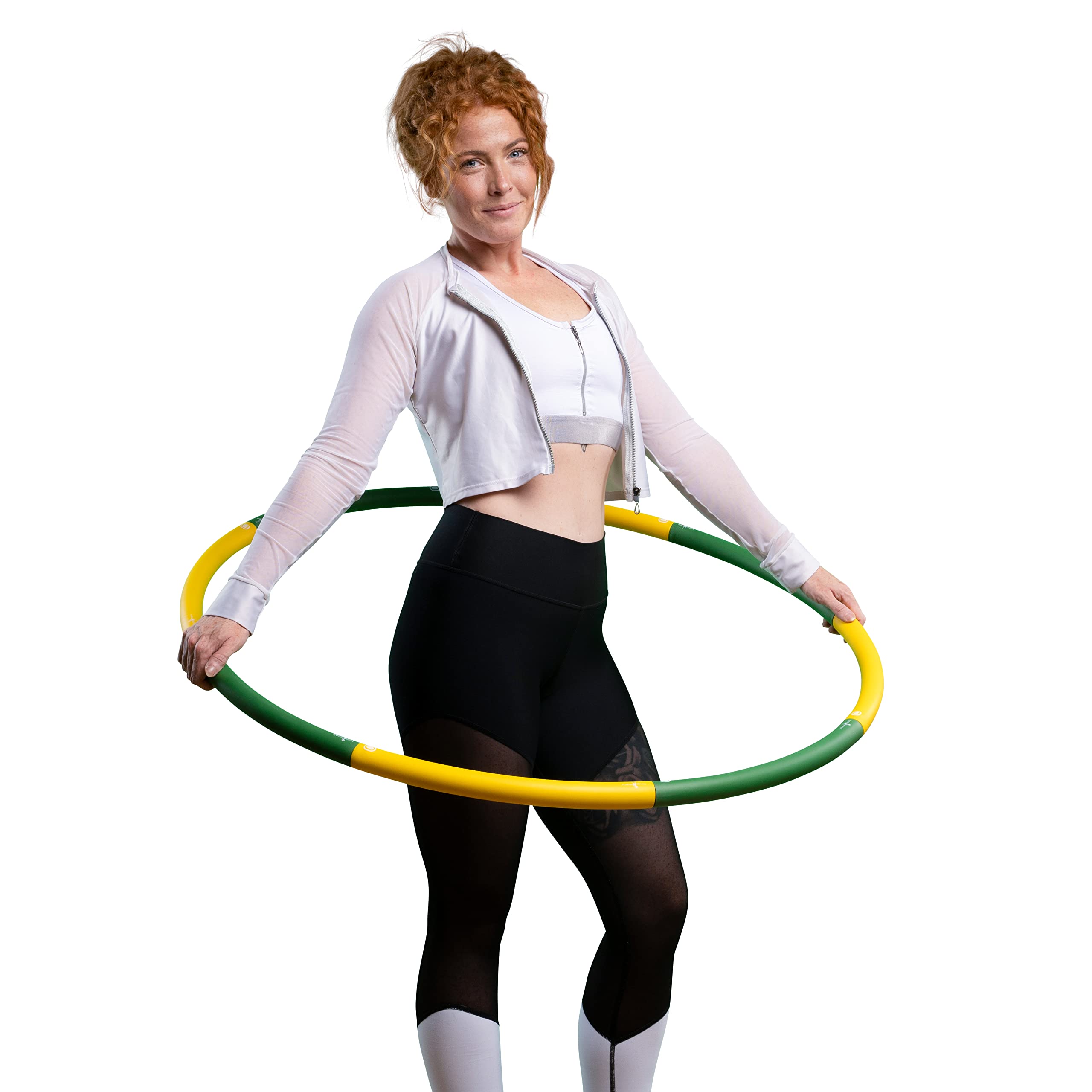 HOOPOMANIA Booster Hula Hoop mit Gewicht - füllbar [0,85 – 2,45 kg] Hula Hoop Erwachsene