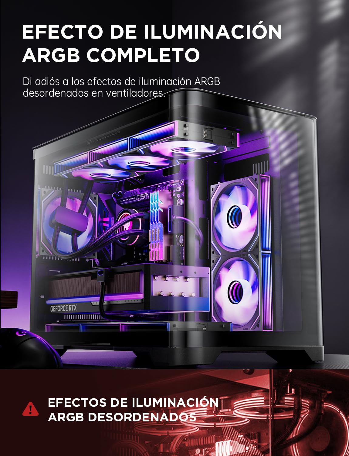 AsiaHorse DAWN Pro RGB - Ventilador inverso para PC, 120 mm, 3 unidades, ARGB Daisy Chain, Infinity Mirror, HDB, 2 m³, 1850 rpm, 2,6 mmH2O, 4 pines PWN, 3 pines ARGB de 5 V, Asus Aura ASRock GIGABYTE