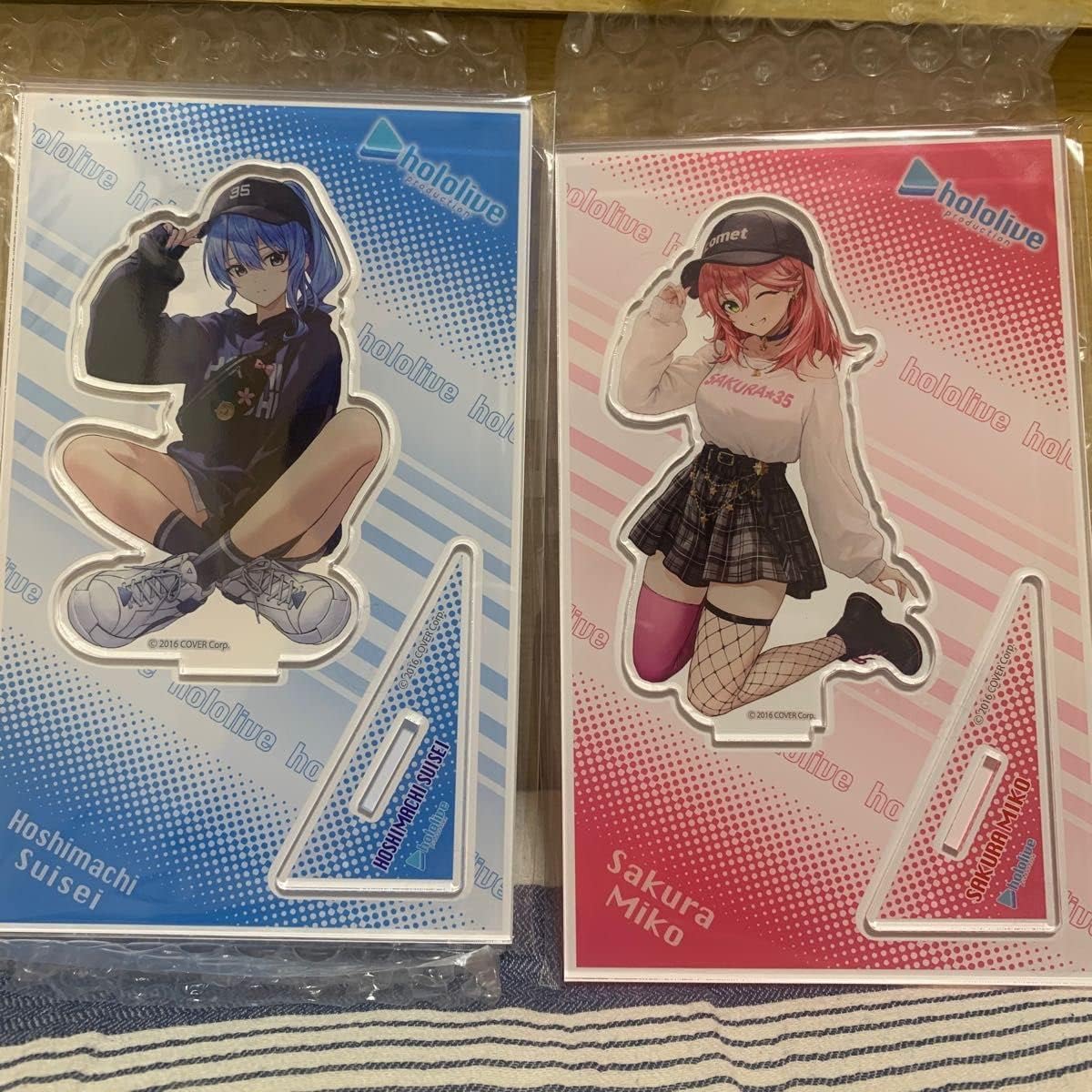 さくらみこ　星街すいせい　アクリルスタンド　モーリーオンライン限定　ホロライブ ホロライブ さくらみこ・星街すいせいの限定プライズ12月2日