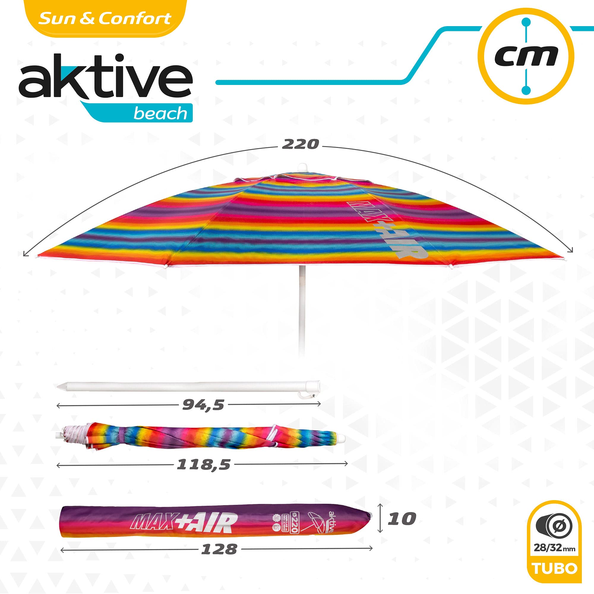 Aktive parasol przeciwsłoneczny