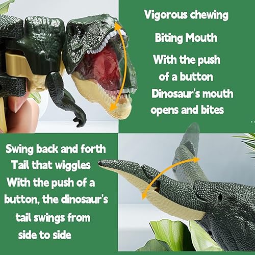Miniatura 7 de DerrOn Divertidos juguetes de dinosaurios 2023  Trigger The T-Rex, juguetes de dinosaurio Chomper, juguete de dinosaurio, juguete de dinosaurio