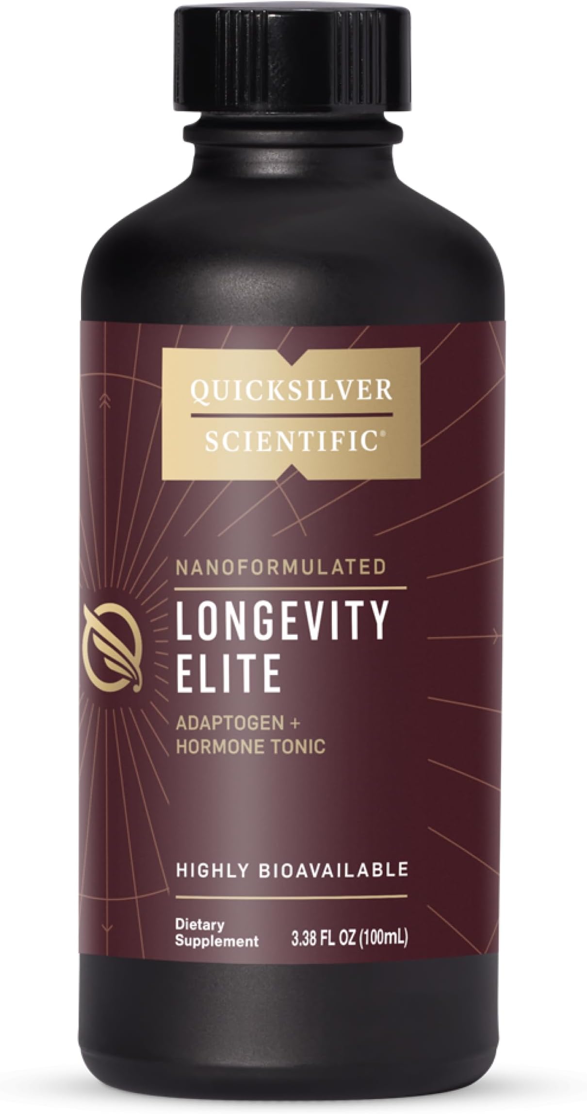 Longevity Elite - Liposomal Adaptogen + Pregnenolone Tonic - Herbal Supplements Designed for Age Optimization Support While Targeting AMPK, Sirtuins + Telomeres (100ml)