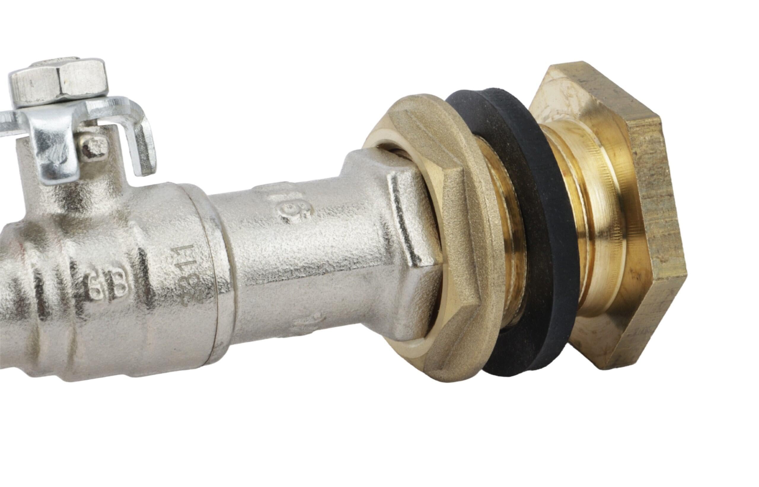 Boutté Kit traversée de cuve laiton Robinet 1/4 tour nez 20x27
