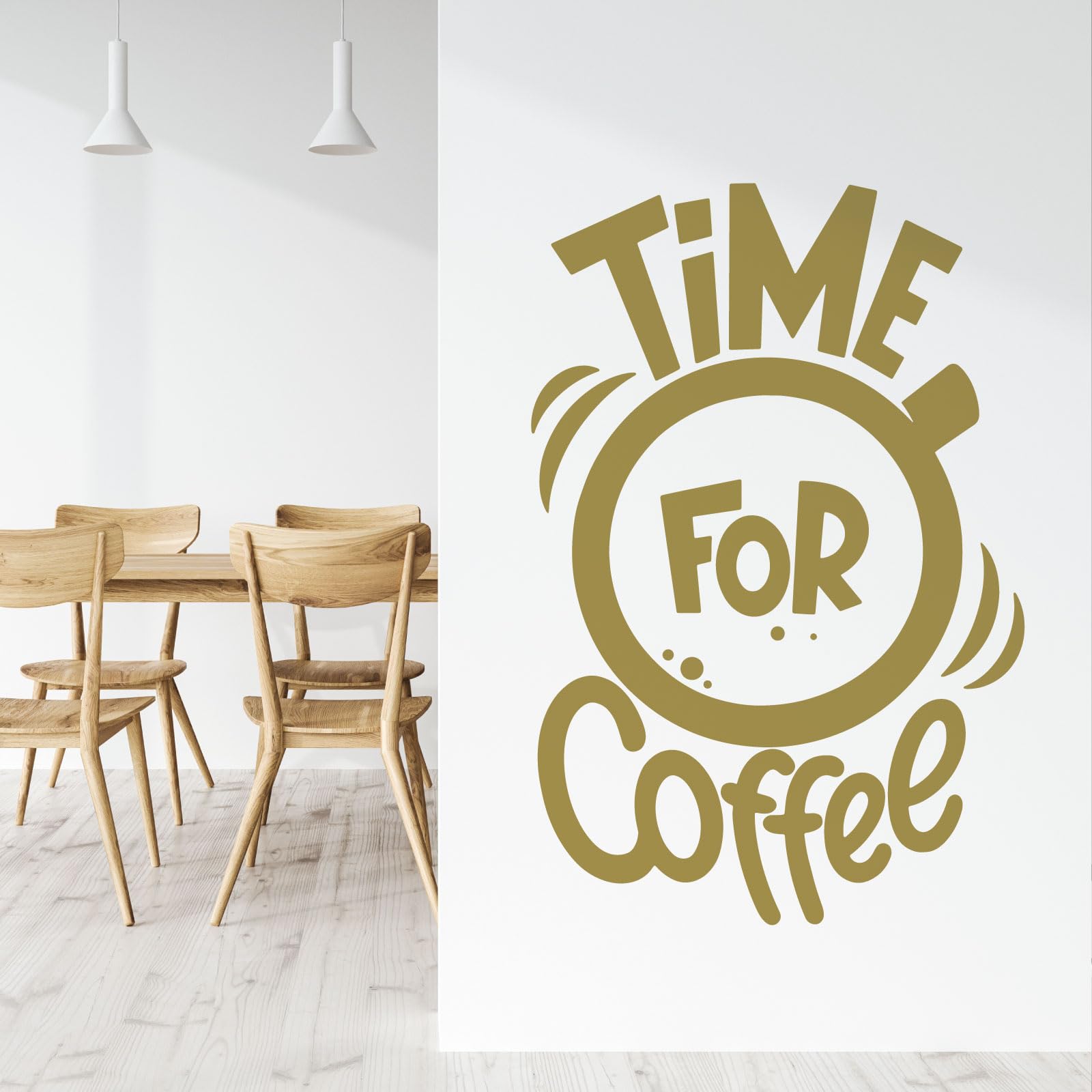 Sticker mural Time for Coffee - Café - Cuisine - Vert citron