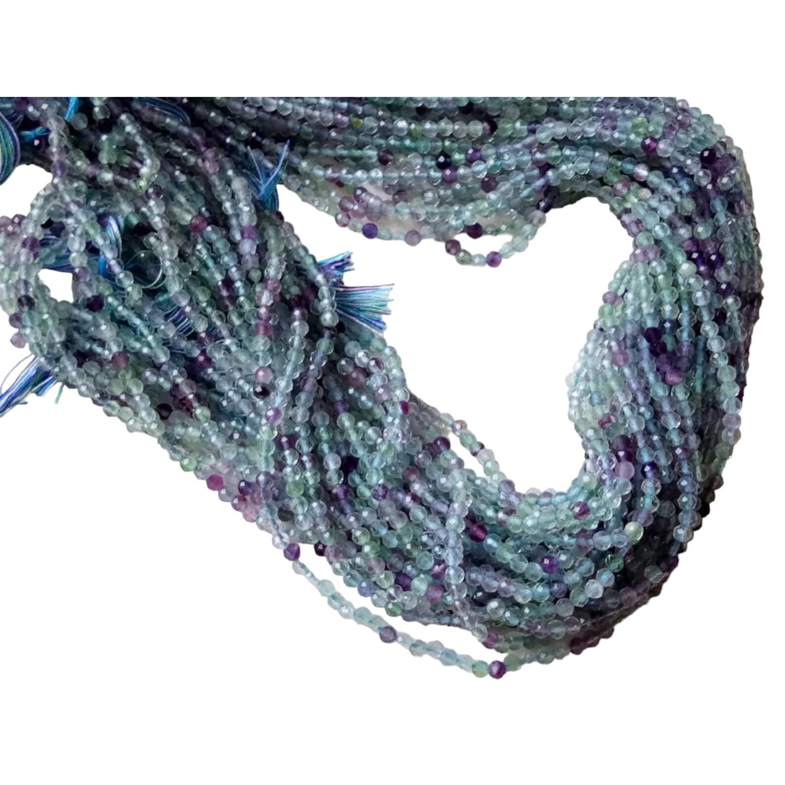 Perles de fluorite multi 2,5 mm idéales pour créer vos bracelets d'été