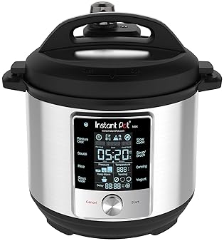 Instant Pot Max 6 Quart Multi-use Electric Pressure Cooker with 15psi Pressure Cooking, Sous Vide, Auto Steam Release...