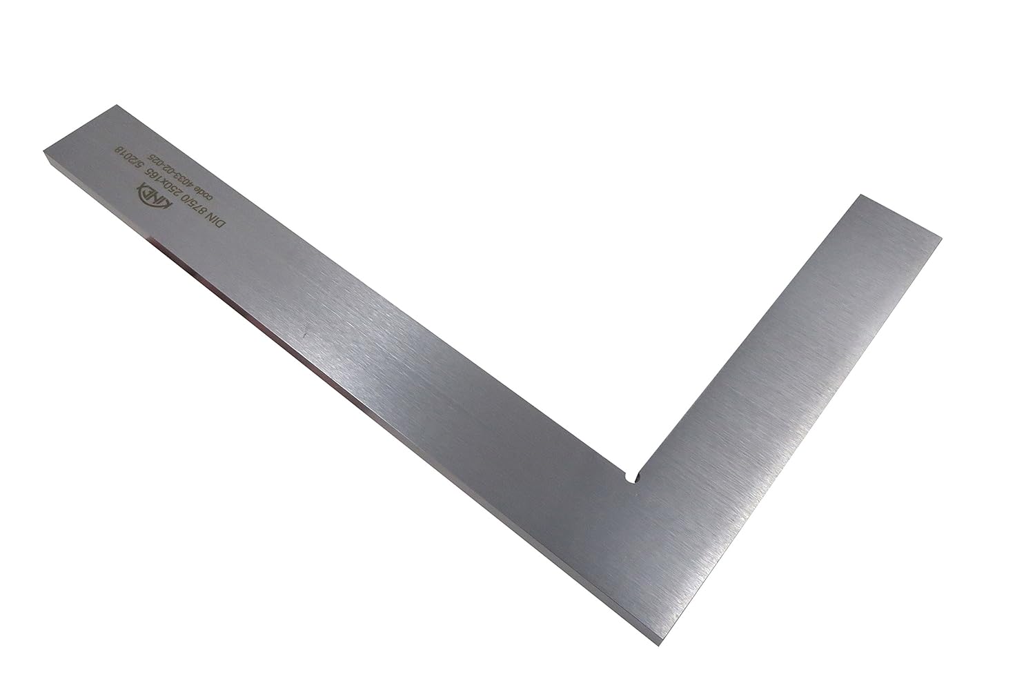 Kinex 4033-02-025 Flat Solid Machinist Square 10 x 6-1/2 (250 x 165 mm) DIN 875/0 Square to w/in 0.0004” (Four Ten-Thousandths of an Inch)