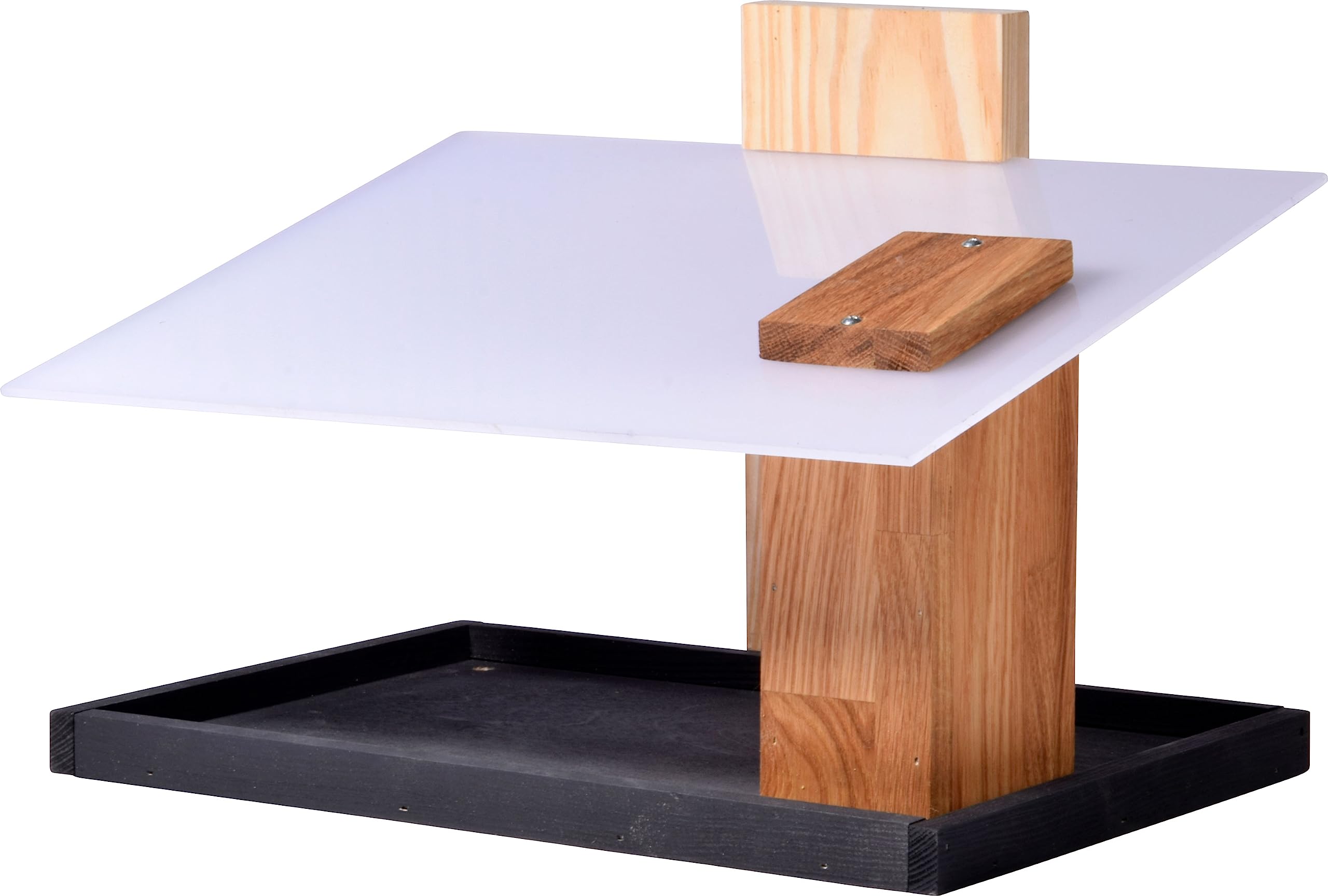 Mangeoire oiseaux sauvages avec silo dobar Futura I anti humidité en chêne