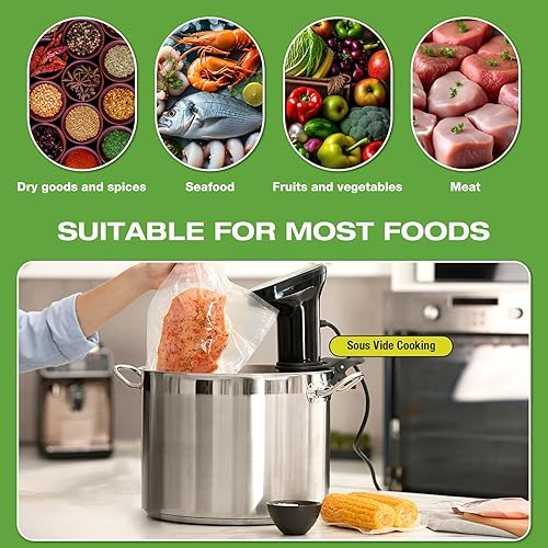 Miniatura 5 de Máquina selladora al vacío portátil de mano, máquina compacta selladora al vacío para conservación y almacenamiento de alimentos + 10 bolsas