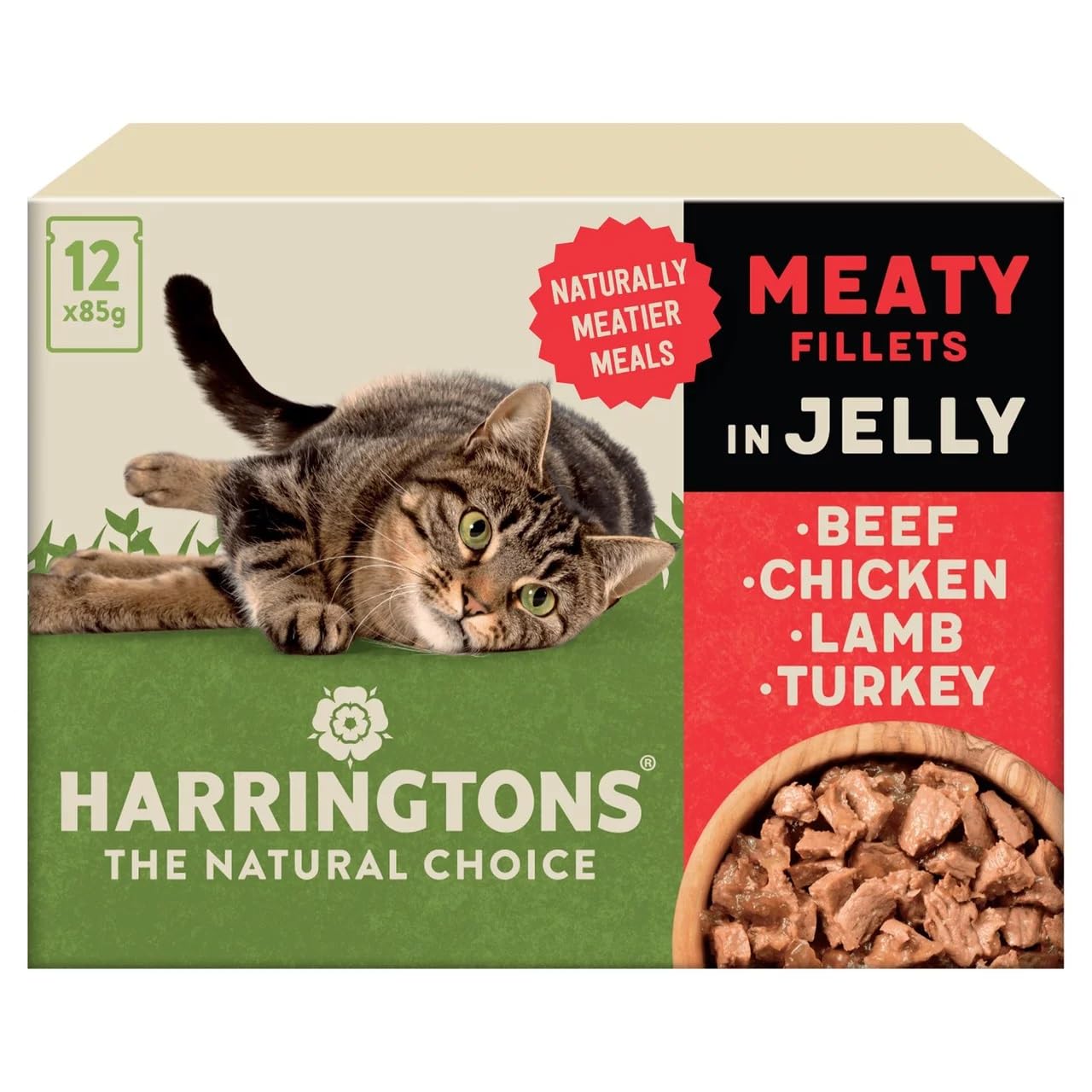 Harringtons Meat in Jelly Wet Cat Food 12x85g