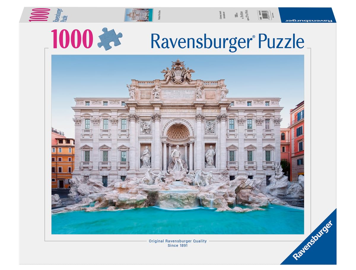 Ravensburger - Puzzle 1000 pièces - La Fontaine de Trevi
