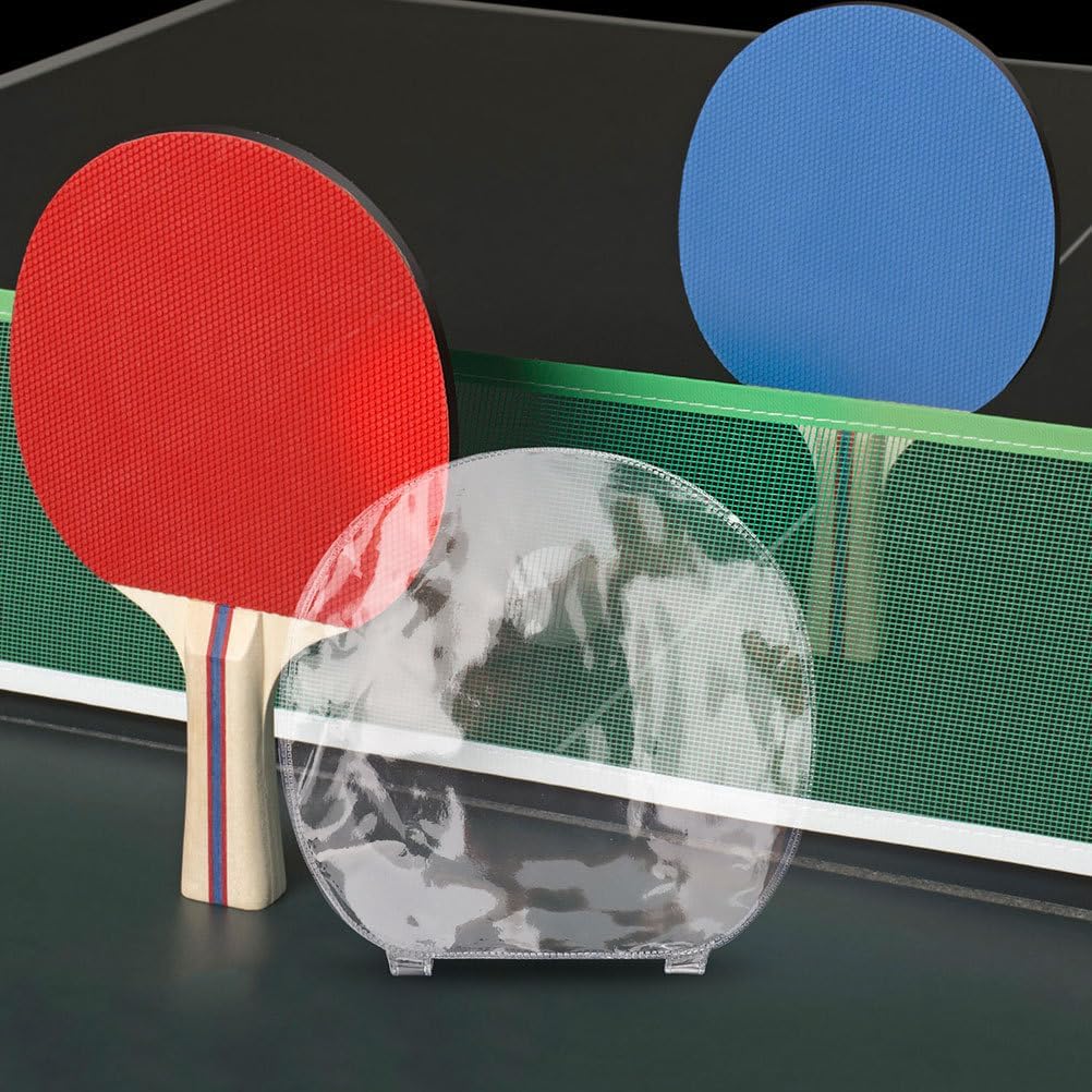 YARNOW 20pcs Table Tennis Racket Sticky Film Sheets Paddle Protective Sheet Transparent Protector Table Tennis Rackets Maintenance Cover Accessories