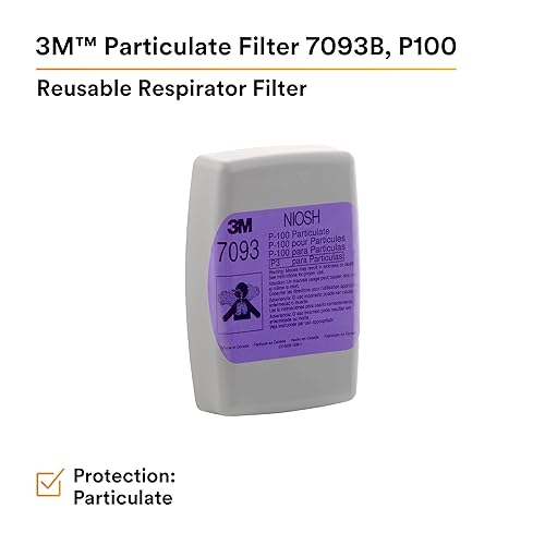 Miniatura 2 de 3M 7093B paquete de 4 filtros de partículas, con protección respiratoria P100
