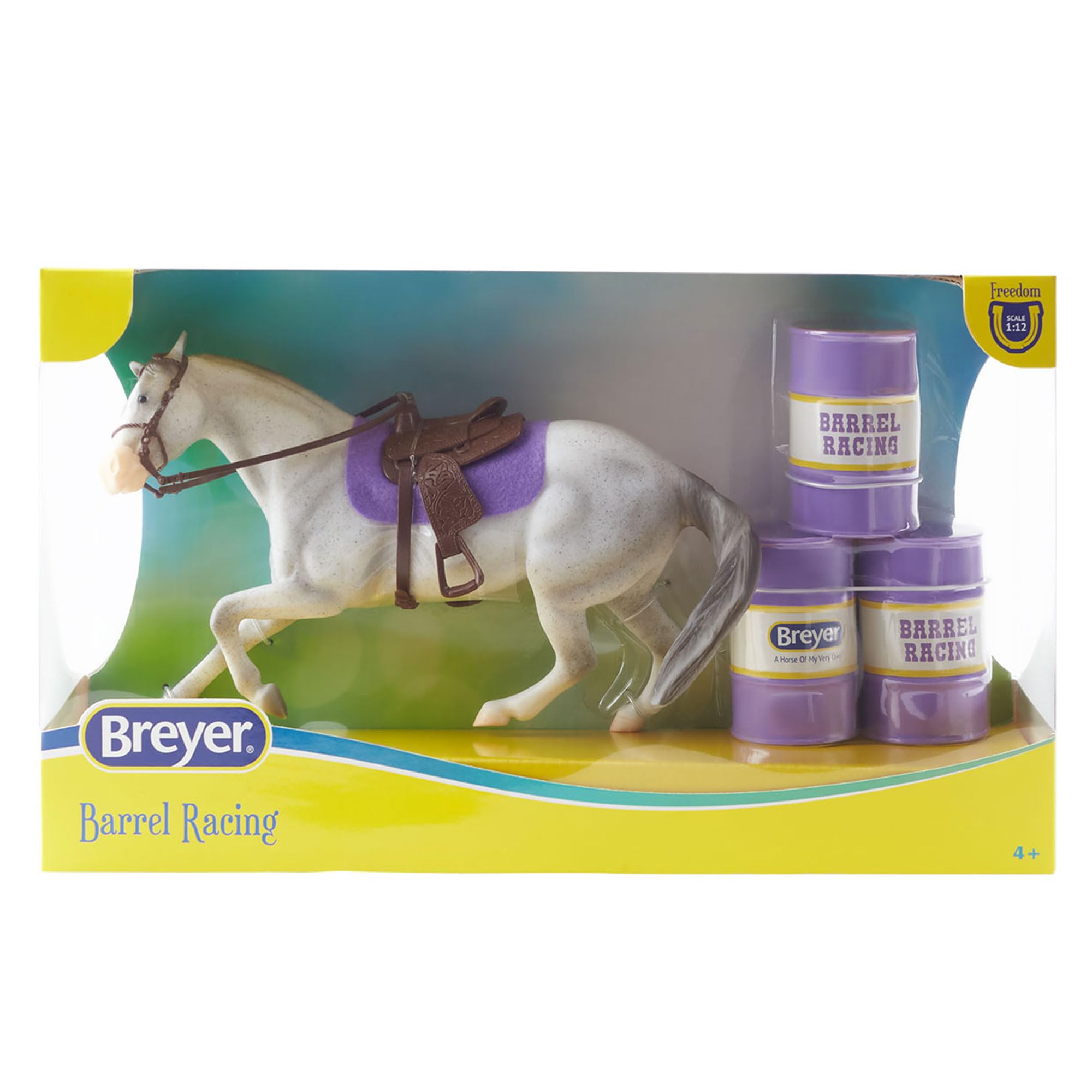 Breyer Bandai Barrel Racing Horse and Rider Playset, Grey - Image 3