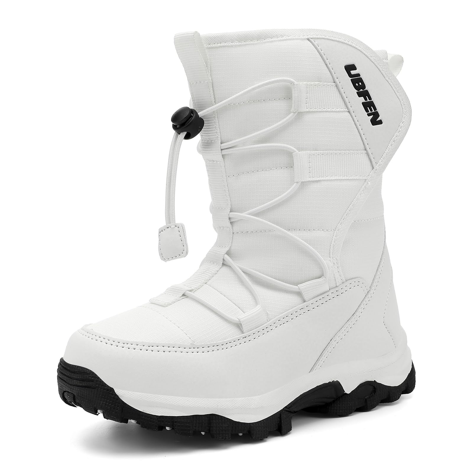 UBFEN Kids Snow Boots Water-Repellent Warm Winter Shoes for Boys Girls