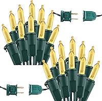 Vista 20 de Brizled - Luces para árbol de Navidad que cambian de color, 100 luces LED de 33 pies, conectables, 12 modos, color blanco cálido y multicolor