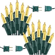 Brizled Christmas Lights Warm White, 2 Pack 33ft 100 LED Christmas String Lights, 120V UL Certified Connectable Xmas Tree Lighting Mini Xmas Light Set for Holiday Tree Home Party Indoor Outdoor Decor