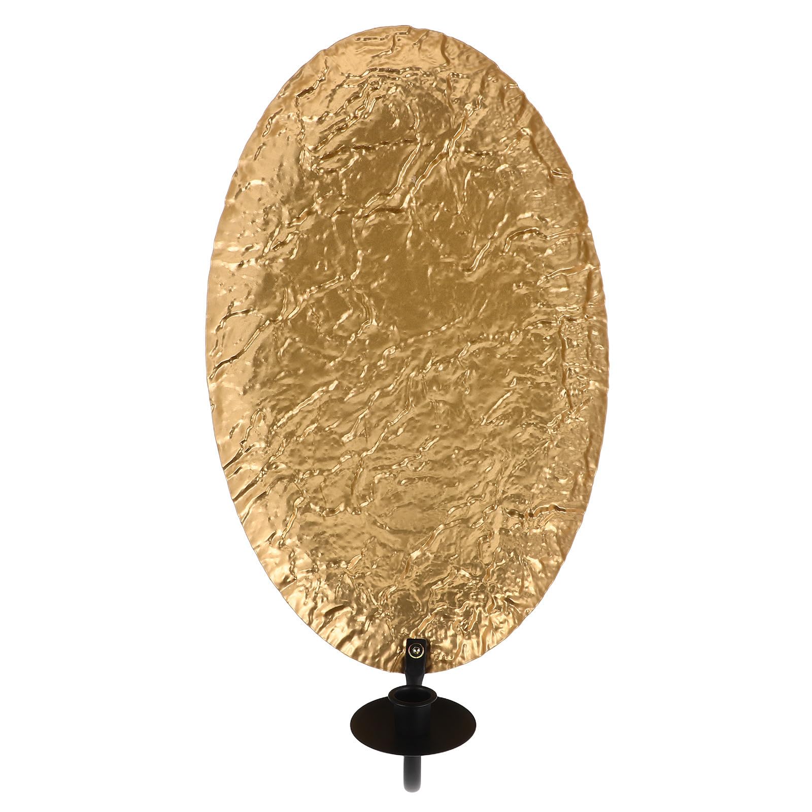 Candelabro de pared Beavorty de hierro dorado con diseño elegante