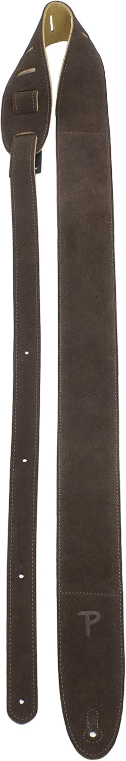 Perri’s Leathers Ltd. - Guitar Strap - Suede - Adjustable - For Acoustic/Bass/Electric Guitar - Made in Canada