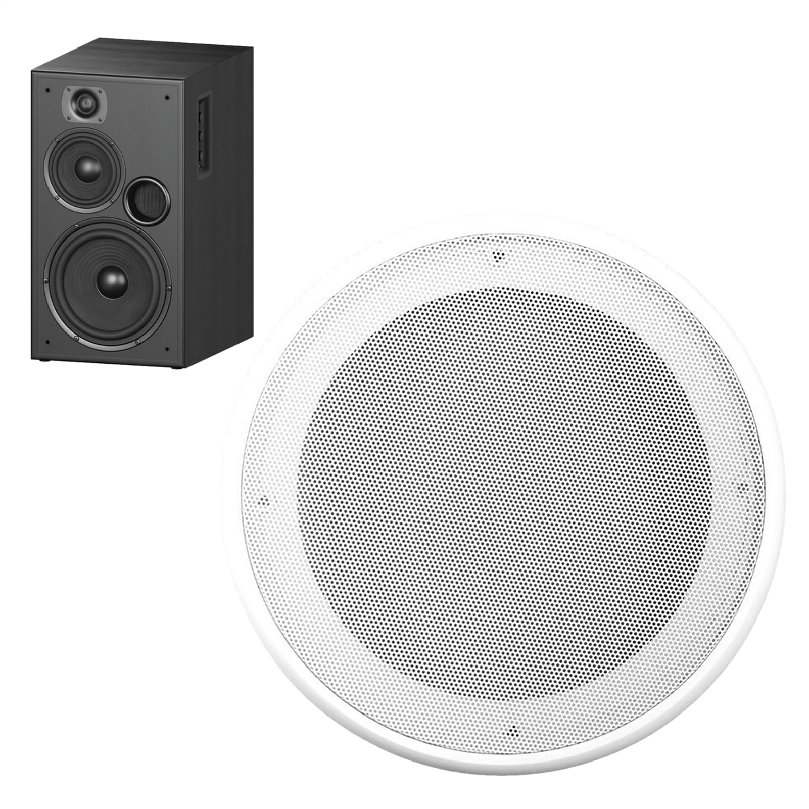 Genérico Cubierta para Parrilla de Altavoz - Parrilla para Altavoz de Techo, Malla para Altavoces a Prueba de Polvo de Metal, Protector para altavooz de Techo para automóvil, parrillaa Protector