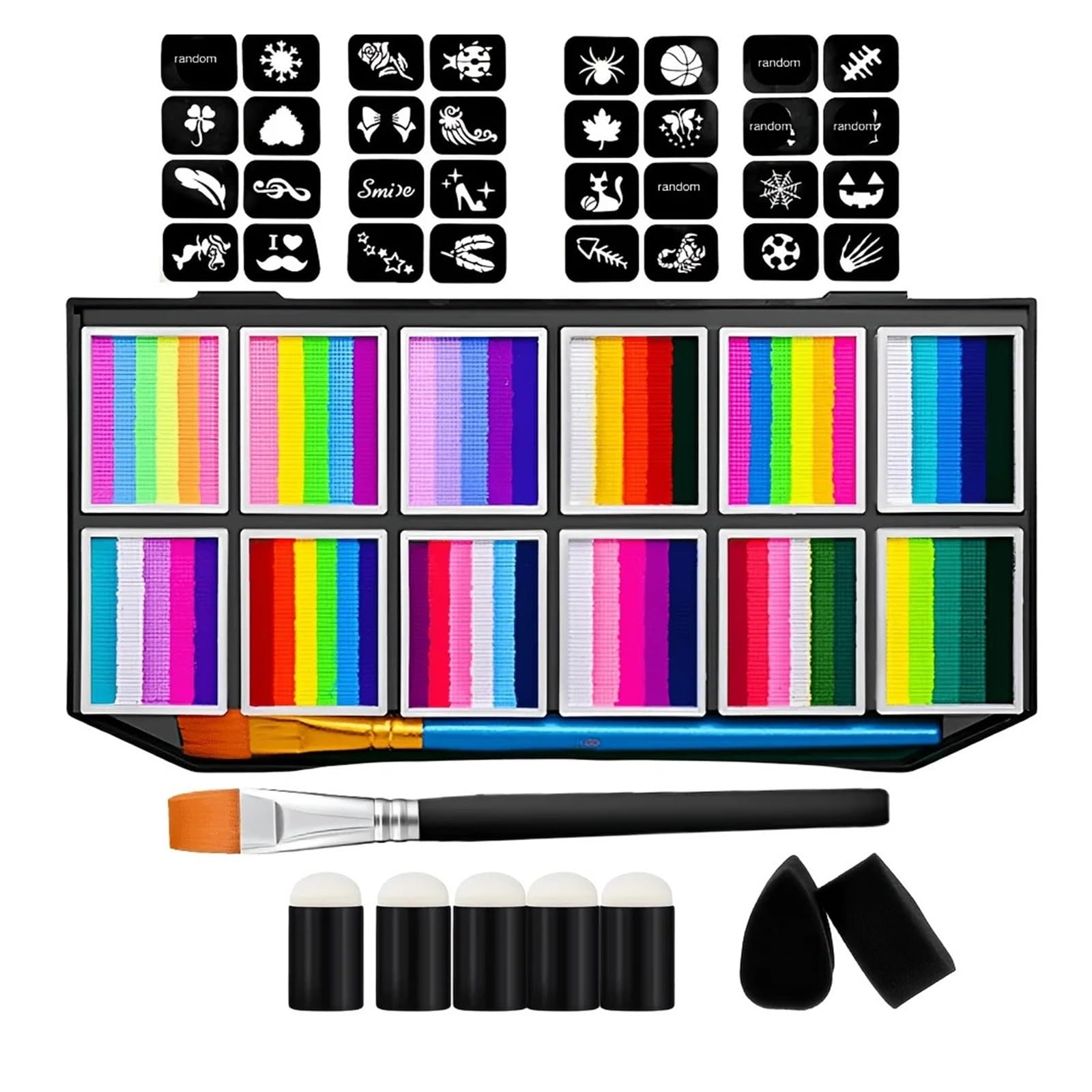 palette de peinture corporelle Palette de 65 couleurs pour le maquillage du visage et corps