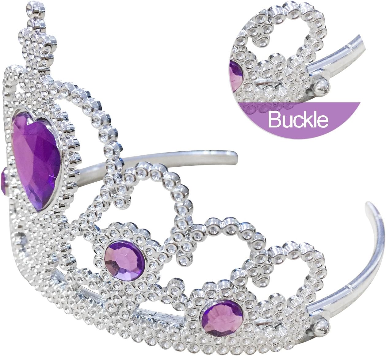 Princess Dress up Accessories 5 Pieces Gift Set for Sofia Rapunzel Crown Scepter Necklace Earrings Gloves : Toys & Games