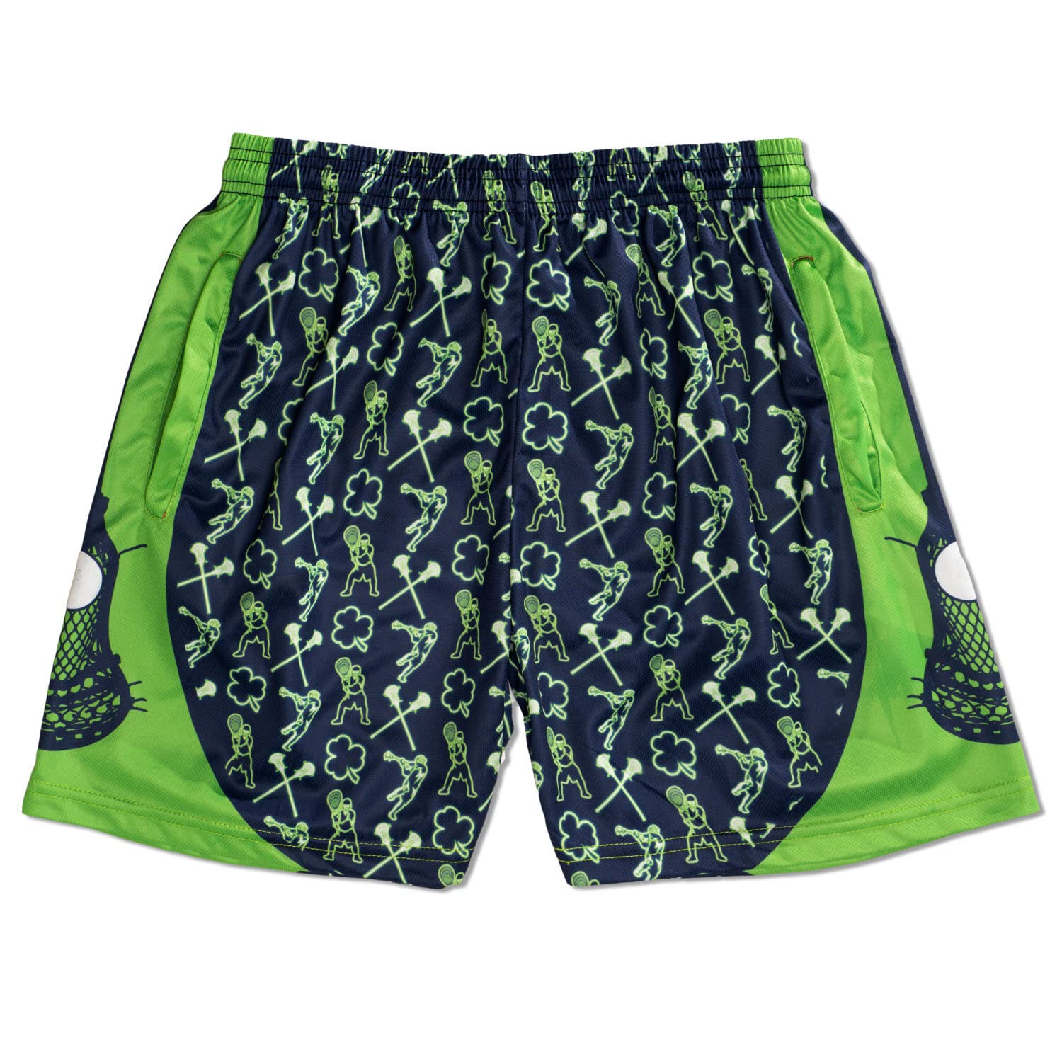 ChalkTalkSPORTS Lacrosse Performance Shorts - Lucky St Patricks Day - Lacrosse Athletic Shorts - Adult Small