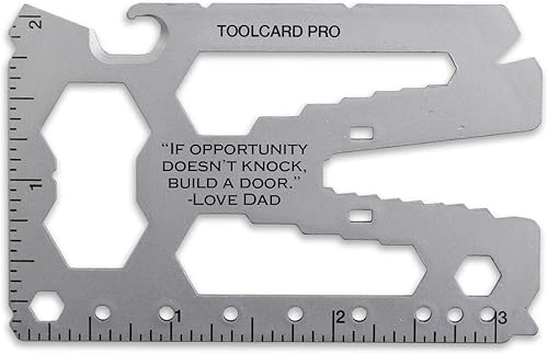 Lever Gear - Tarjeta de herramientas personalizada Pro con clip para dinero, tarjeta de crédito 40 en 1, multiherramienta con clip para dinero,