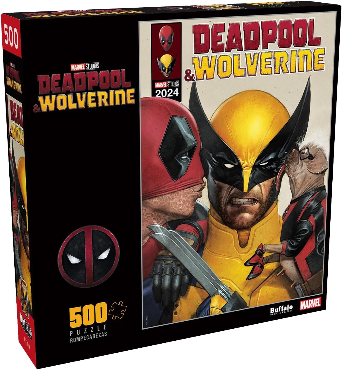 Buffalo Games - Marvel - Deadpool Comic Book - 500 Piece Jigsaw Puzzle for Adults -Challenging Puzzle Perfect for Game Nights - Finished Size is 21.25 x 15.00