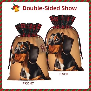 Amazon | OdDdot かわいいダックスフンド犬のプリント巾着ポーチ