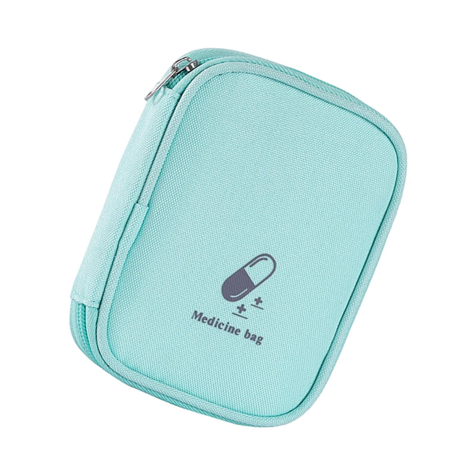 Kalttoy Green Minis Firsts Aid Pouches, Portable Outdoor Firsts Aid Medicals Bag Multi-Function Emergencies Medicine Storage Bag Empty Pouches