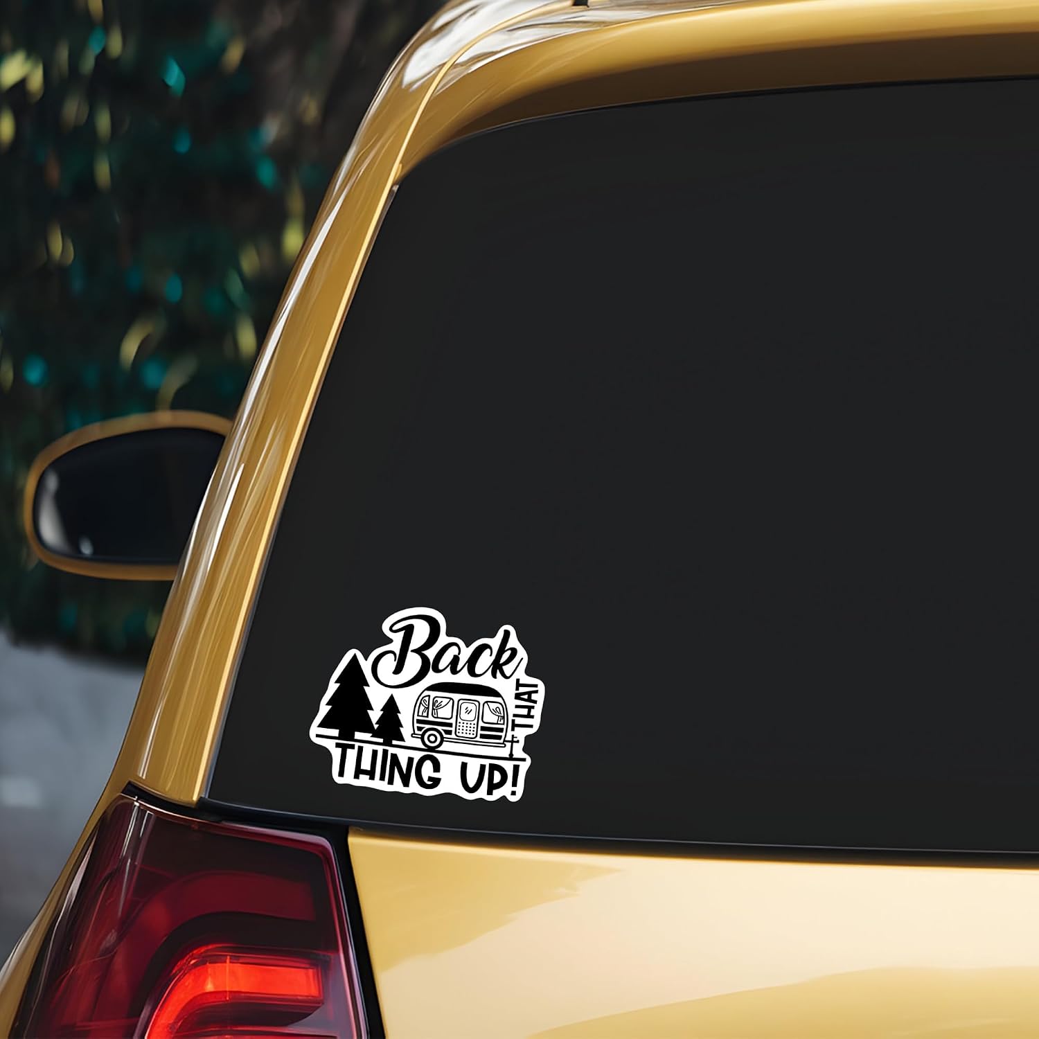 Back That Thing Up Camper Vinyl Decal Sticker – Funny RV, Trailer, Car, Truck, SUV, Laptop, Tumbler – 5 Inch – Full Color Printed & Laminated- KCD3050 image 5