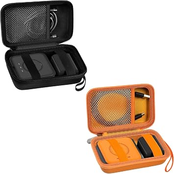 Travel Case for UCOMX for Nano/for Iseyyox/for LISEN/for RTOPS 3 in 1 Wireless Charger, Foldable Magnetic Charging Station Storage Holder Bag for Fast Charge Pad Cable and Adapter -Box Only 2Packs