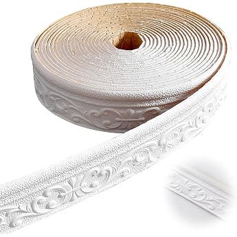 Bocguy Decorative Strips - 10 m Wallpaper Corner Strip Ceiling & Wall Mouldings Window Rungs for Hallways Ceilings Corners Home Decoration