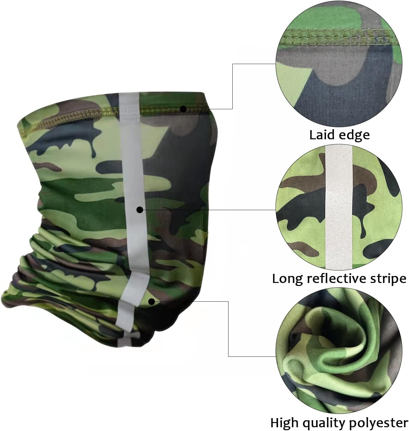 TCCFCCT Hard Hat Sun Shade - Full Brim Mesh Neck Shield, High Visibility Visor, Face Scarf, Accessories - 2 Packs, Camo (Hat Not Included)