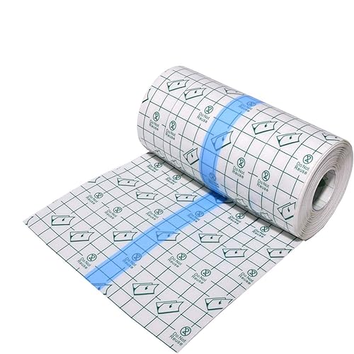 Rollo de vendaje para cuidado posterior de tatuajes de 4 x 8 yardas, envoltura adhesiva de reparación transparente de segunda piel para proteger y